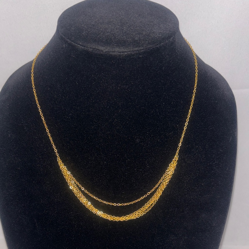 Hand Crafted Gold Layered Necklace